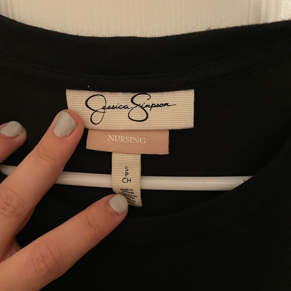 Elegant black nursing top - Picture 3 of 3